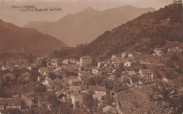 Bellinzona, coi Tre Castelli dal Sud