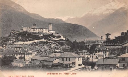 Bellinzona, col Pizzo Claro