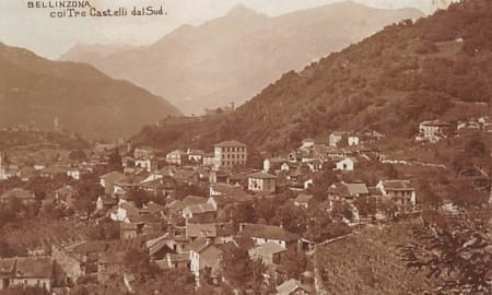 Bellinzona, coi Tre Castelli dal Sud