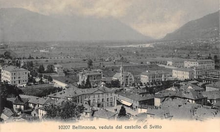 Bellinzona, verduta dal castello di Svitto