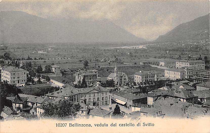 Bellinzona, verduta dal castello di Svitto