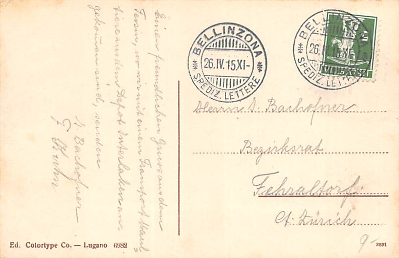 Bellinzona, Un saluto da Bellinzona