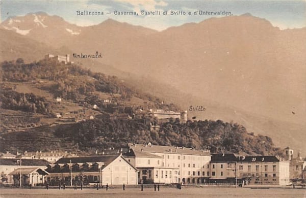 Bellinzona, Caserma, Castelli di Svitto