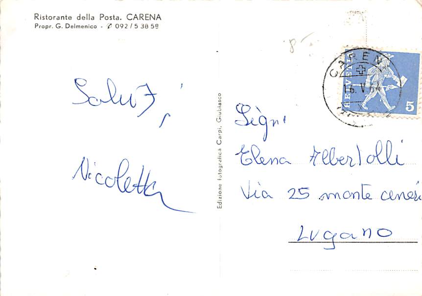 Carena, Ristorante della Posta