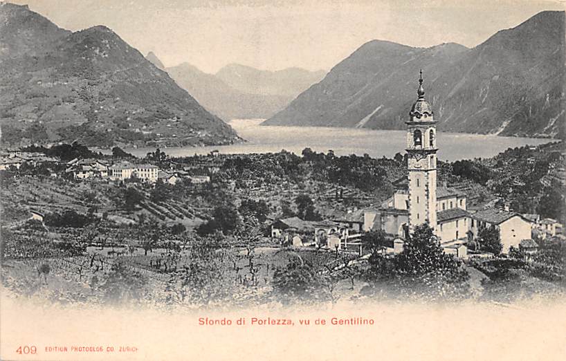 Gentilino, Sfondo di Porlezza