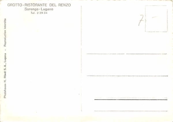 Sorengo, Lugano, Grotto Ristorante del Renzo