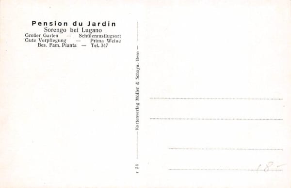 Sorengo, Pension du Jardin