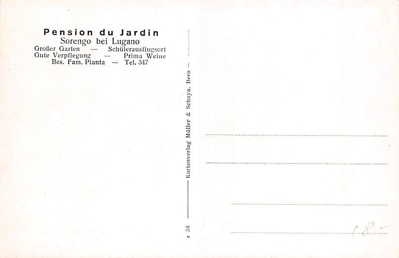 Sorengo, Pension du Jardin