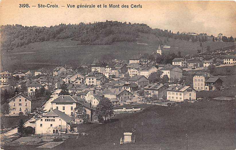 Ste. Croix, Vue générale et le Mont des Cerfs