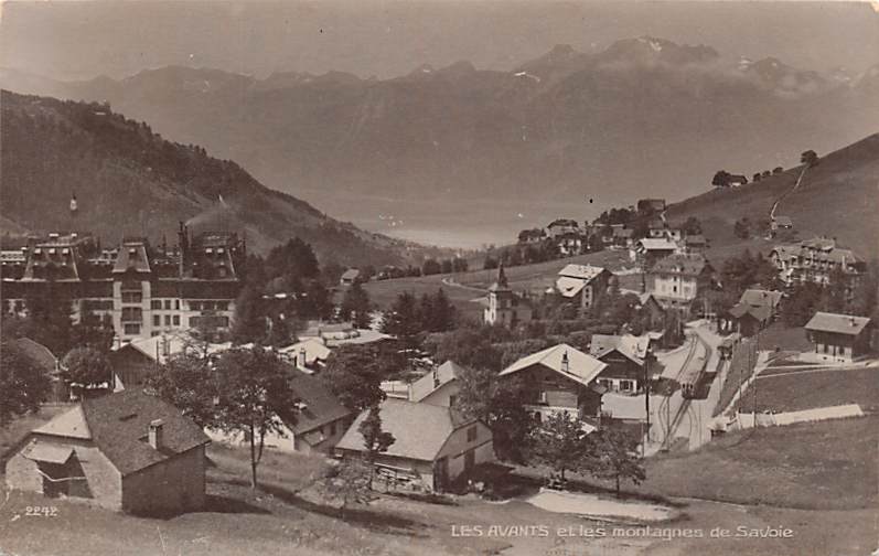 Les Avants, et les montagnes de Savoie