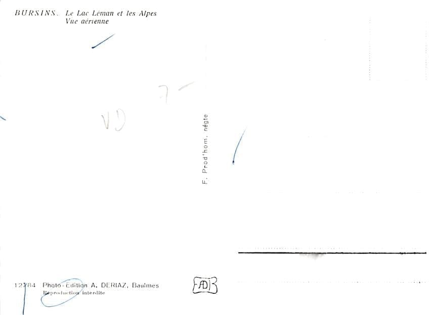 Bursins, Le Lac Léman et les Alpes