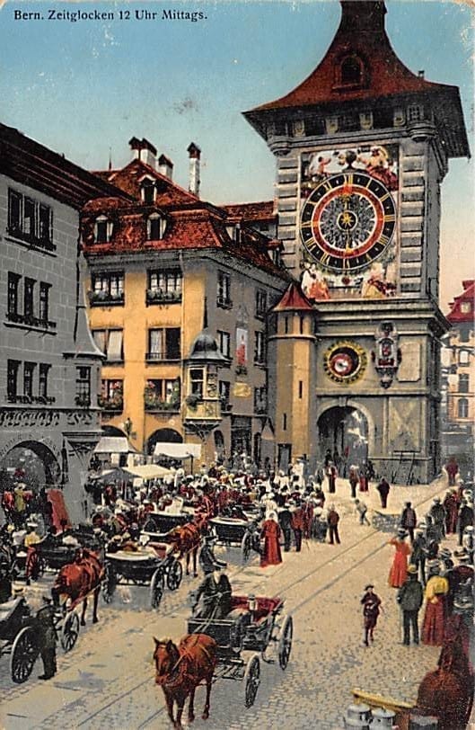 Bern, Zeitglocken 12 Uhr Mittags