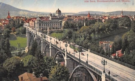Bern, Kornhausbrücke und Theater