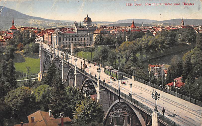 Bern, Kornhausbrücke und Theater