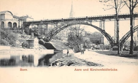 Bern, Aare und Kirchenfeldbrücke