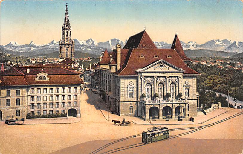 Bern, Casino mit Stadtbibliothek und Münster
