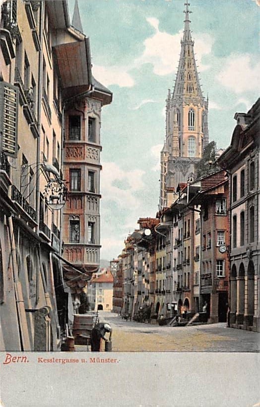 Bern, Kesslergasse und Münster