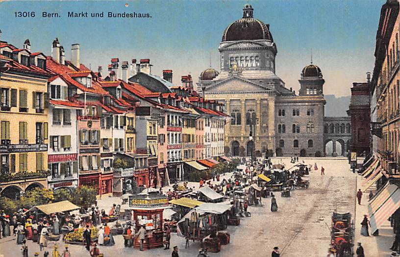 Bern, Markt und Bundeshaus