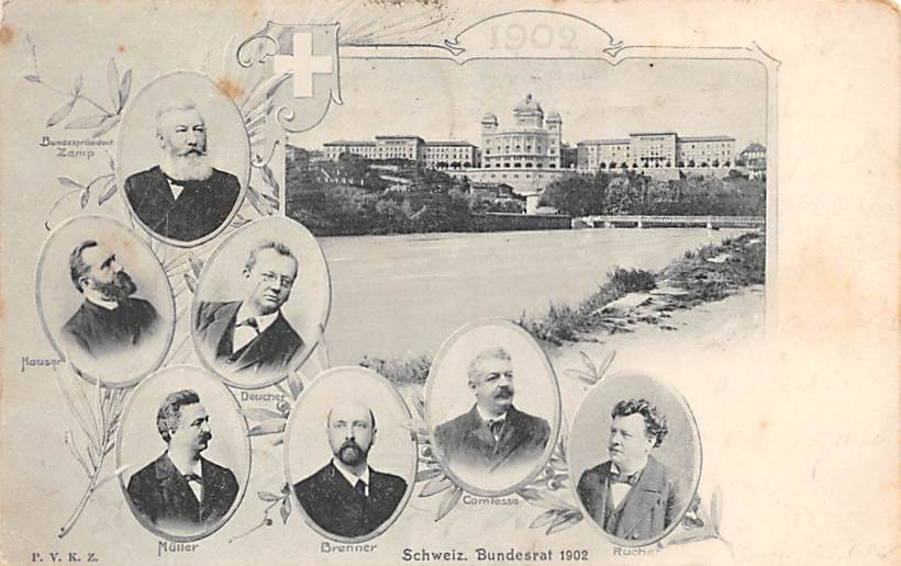 Bern, Schweiz. Bundesrat 1902