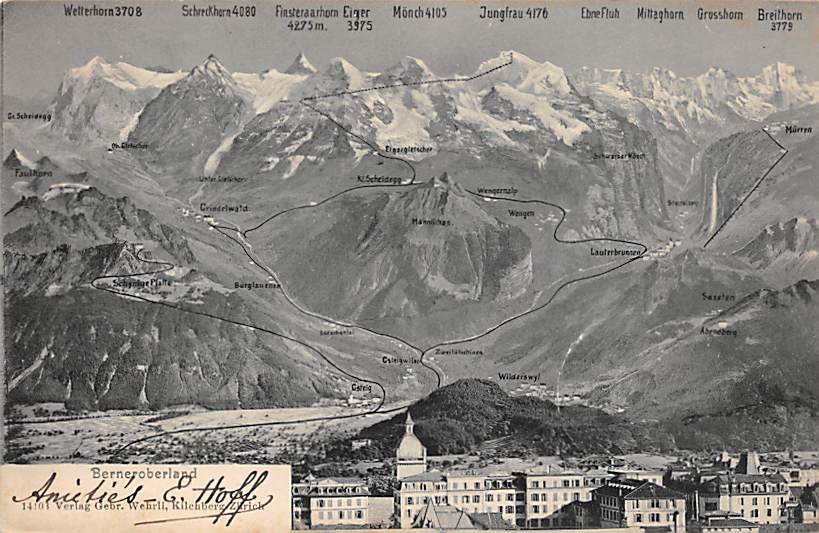 Berner Oberland, Panoramakarte
