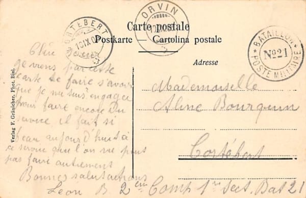 Orvin, Souvenir