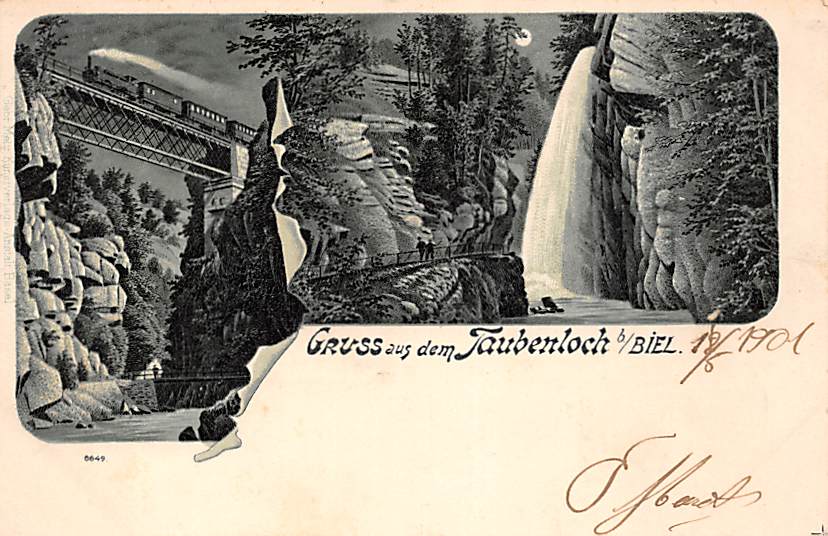 Taubenloch, Gruss aus Taubenloch