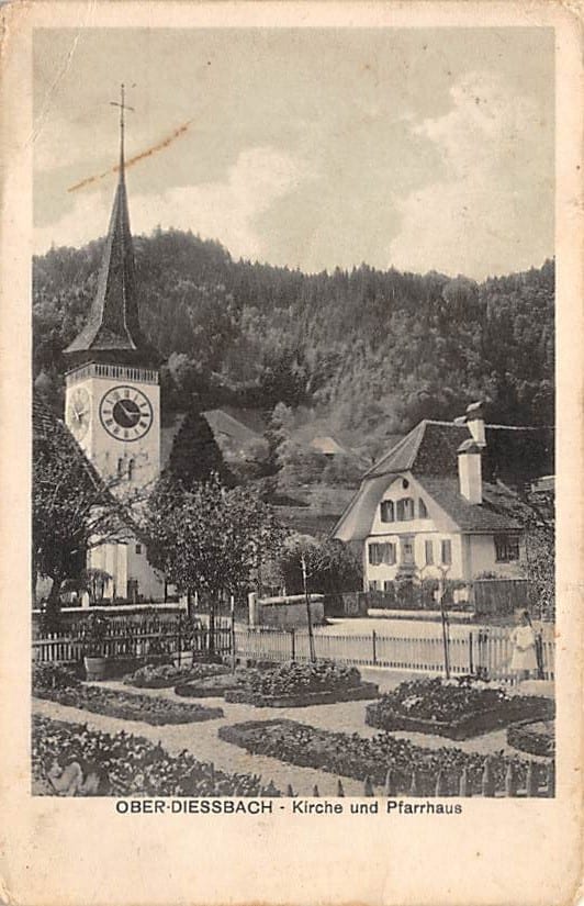 Oberdiessbach, Kirche und Pfarrhaus