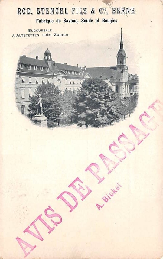Bern, Rod. Stengel, Fabrique SAvon