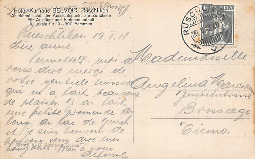 Rüschlikon, Hotel Kurhaus Belvoir