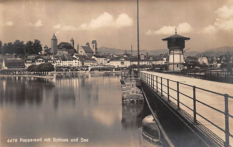 Rapperswil, mit Schloss und See