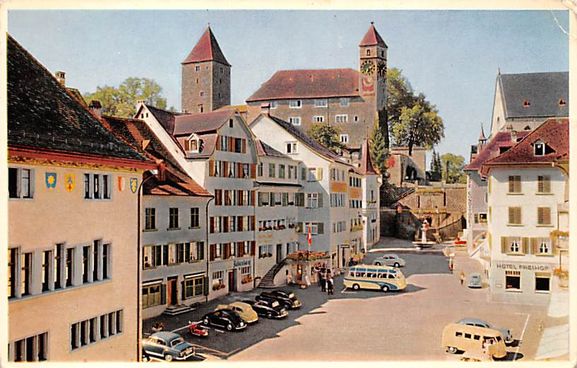 Rapperswil, Hauptplatz mit Schloss