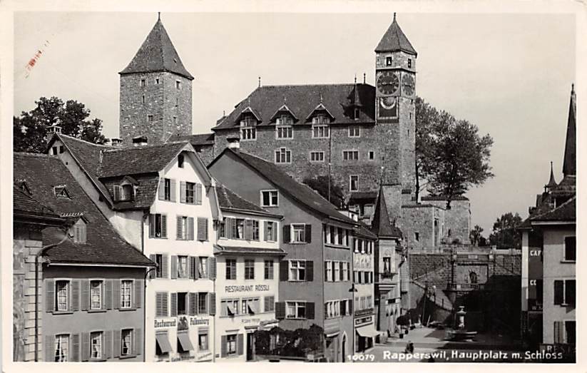 Rapperswil, Hauptplatz m. Schloss