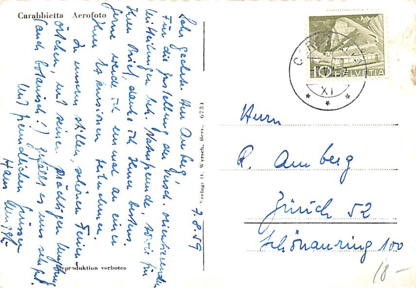 Carabbietta, Aerofoto