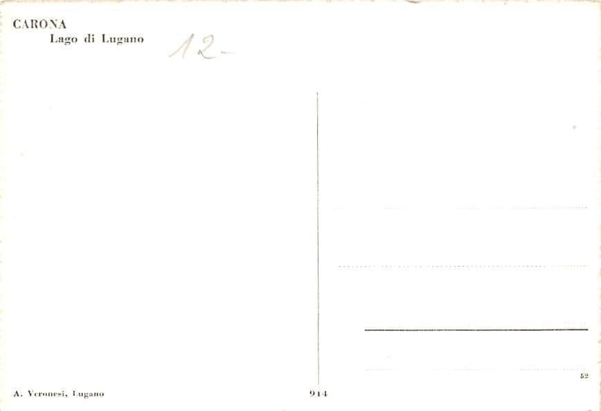 Carona, Lago di Lugano