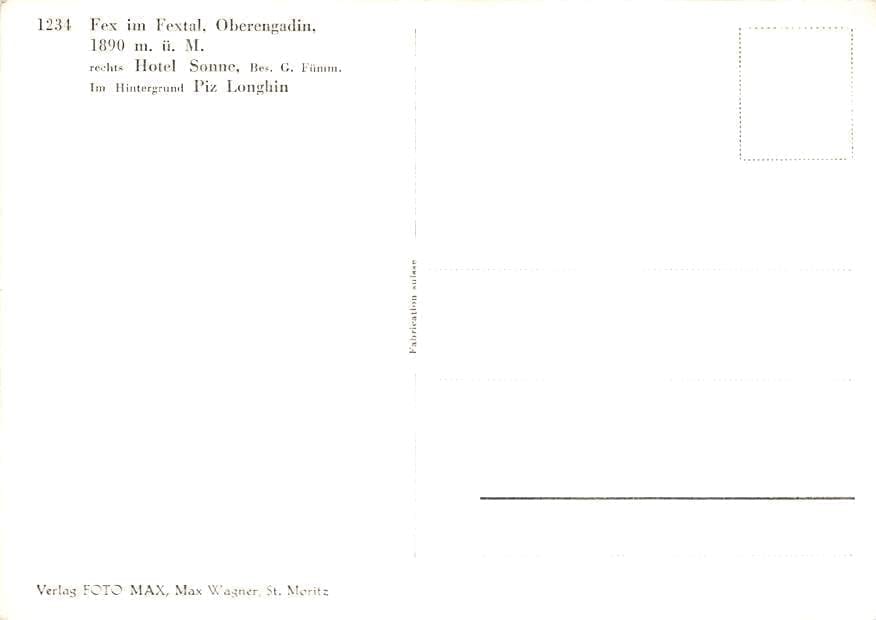 Oberengadin, Fex im Fextal