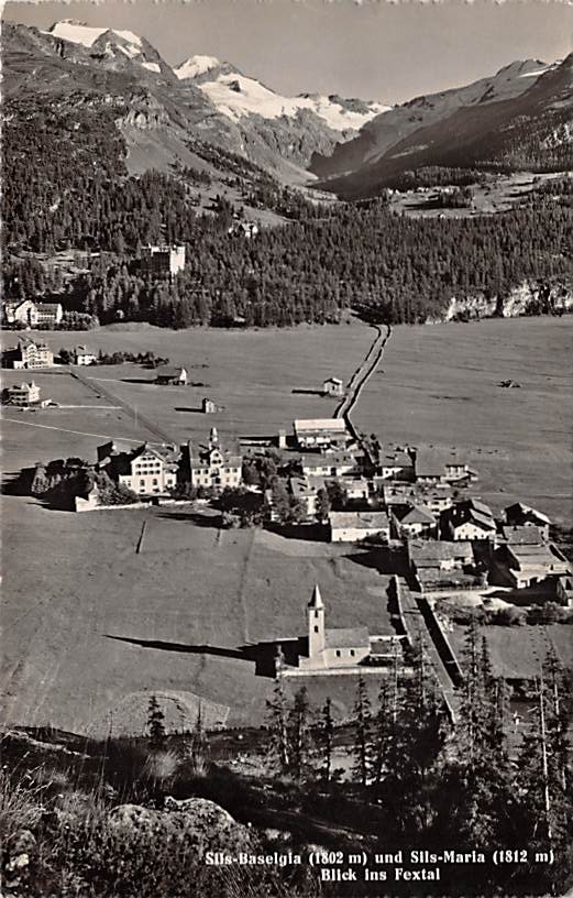 Sils Baselgia, Blick ins Fextal