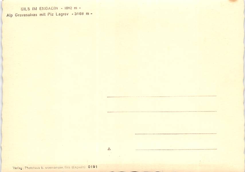 Sils, Alp Gravasalvas mit Piz Lagrev