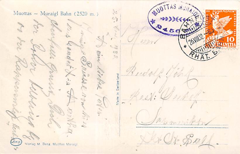 Muottas, Muraigl, Bahn