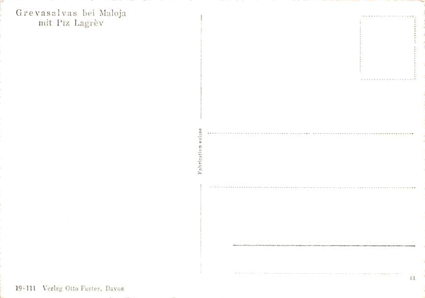 Grevasalvas, bei Maloja