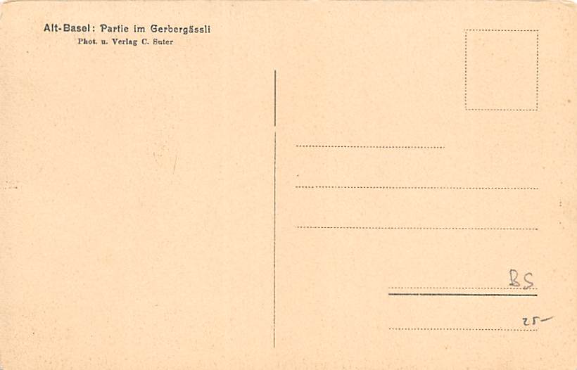 Basel, Partie im Gerbergässli