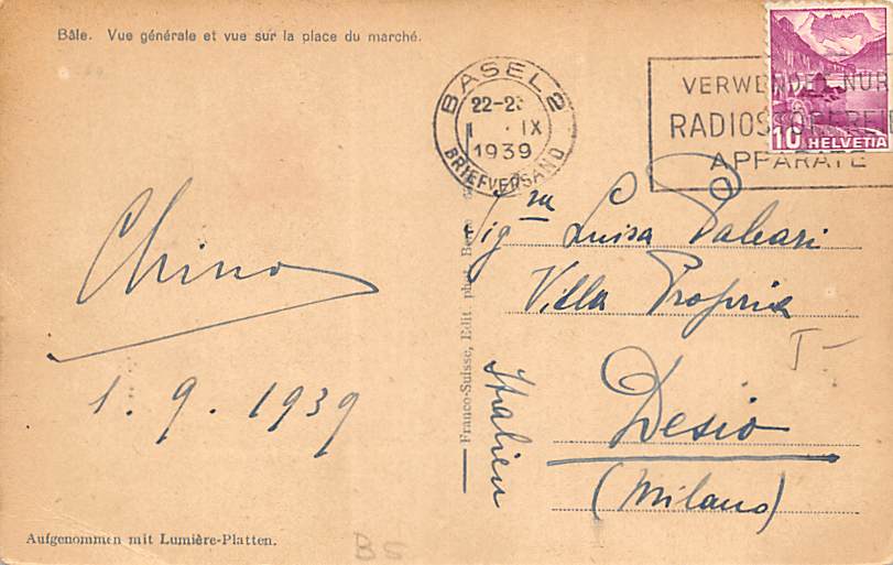 Basel, Generalansicht mit Blick auf den Marktplatz