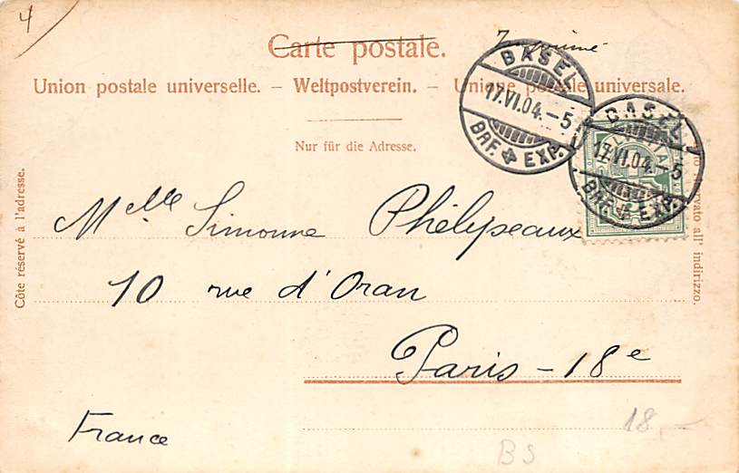 Basel, Totalansicht mit Münster u. Rhein