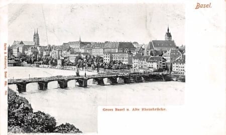 Basel, Gross Basel u. Alte Rheinbrücke