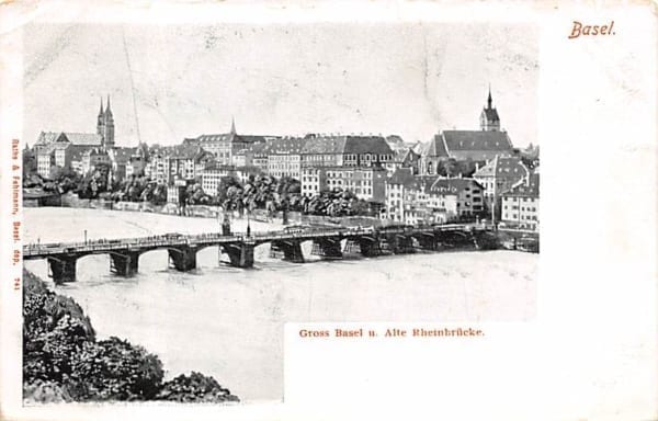 Basel, Gross Basel u. Alte Rheinbrücke