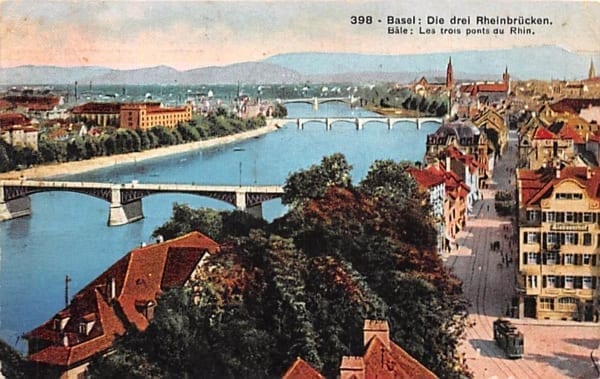 Basel, Die drei Rheinbrücken