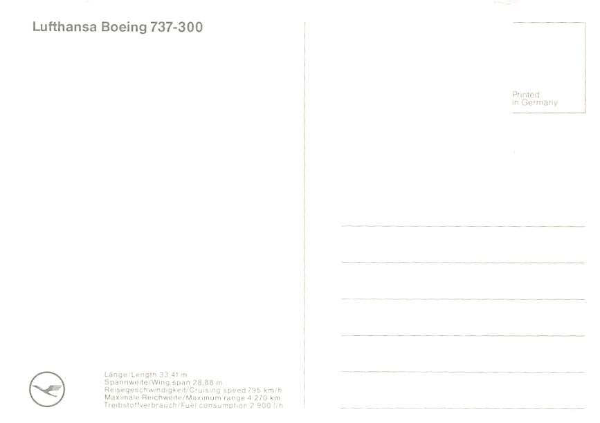 Boeing 737-300, Lufthansa