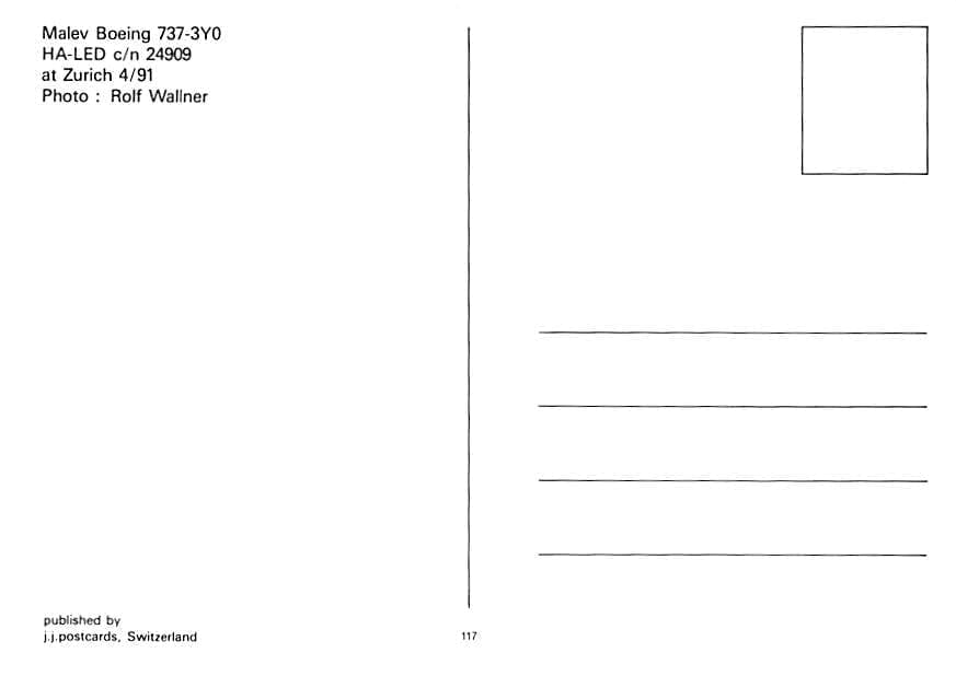 Boeing 737-3Y0, Malev Hungarian Airlines