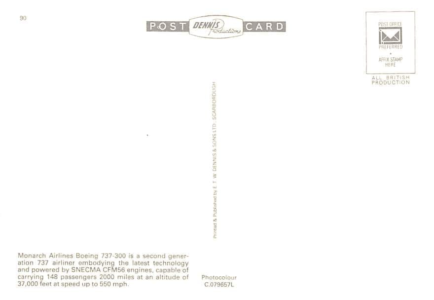 Boeing 737-300, Monarch Airlines