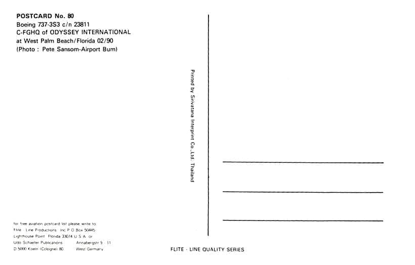 Boeing 737-3S3, Odyssey International