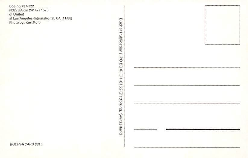 Boeing 737-322, United Airlines